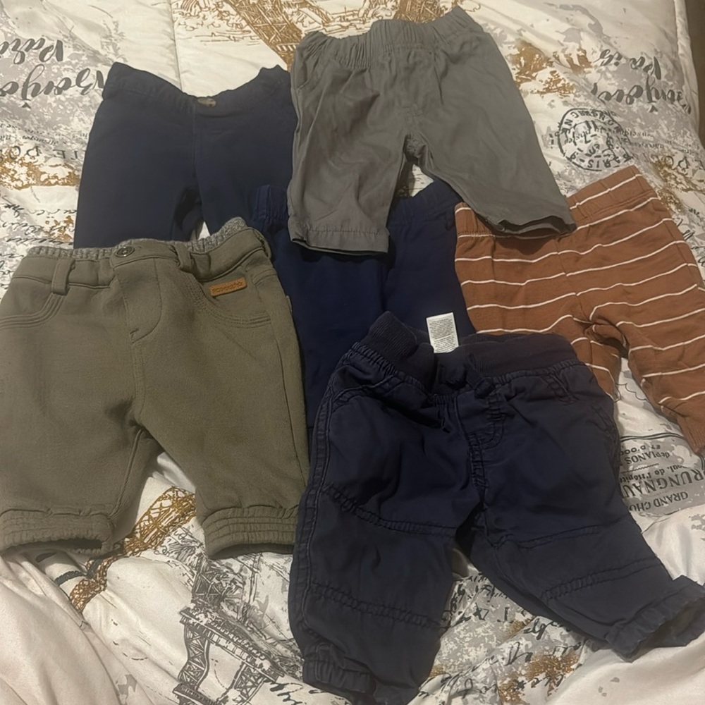 Assortment of brands 0-3 and 3 months pants